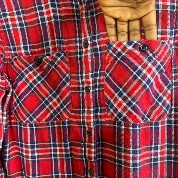 Ralph Lauren Denim & Supply Utility Shirt Size Womens Mediums Plaid Button Down - Picture 10 of 13
